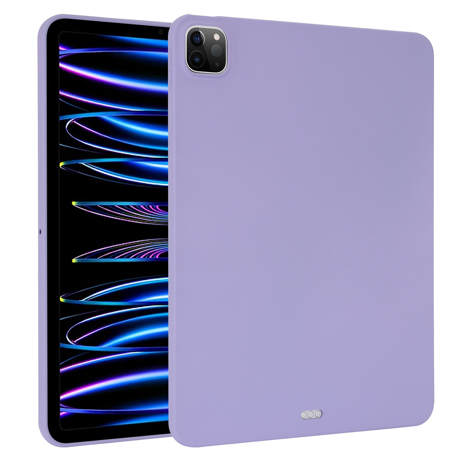 For iPad Pro 12.9 2018/2020/2021/2022 Oil Spray Skin-friendly TPU Tablet Case(Purple) - Shopkiz.com