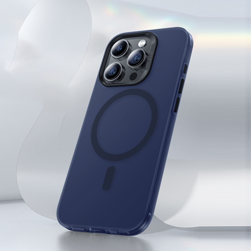 For iPhone 15 Pro Max Benks Light Sand Series MagSafe Magnetic Shockproof Phone Case(Blue) - Shopkiz.com