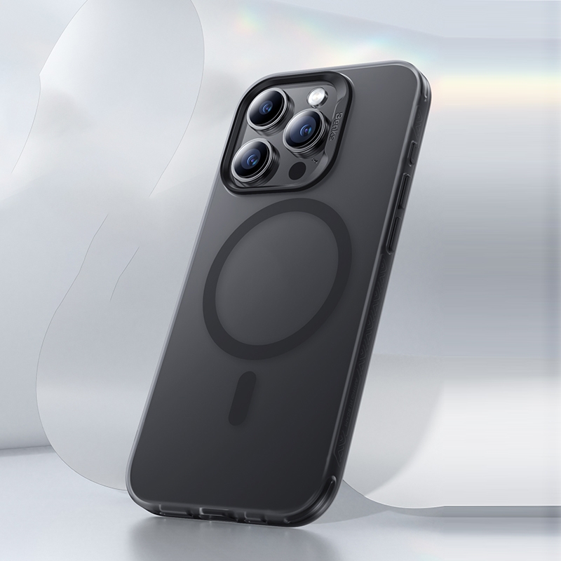 For iPhone 15 Pro Max Benks Light Sand Series MagSafe Magnetic Shockproof Phone Case(Black) - Shopkiz.com