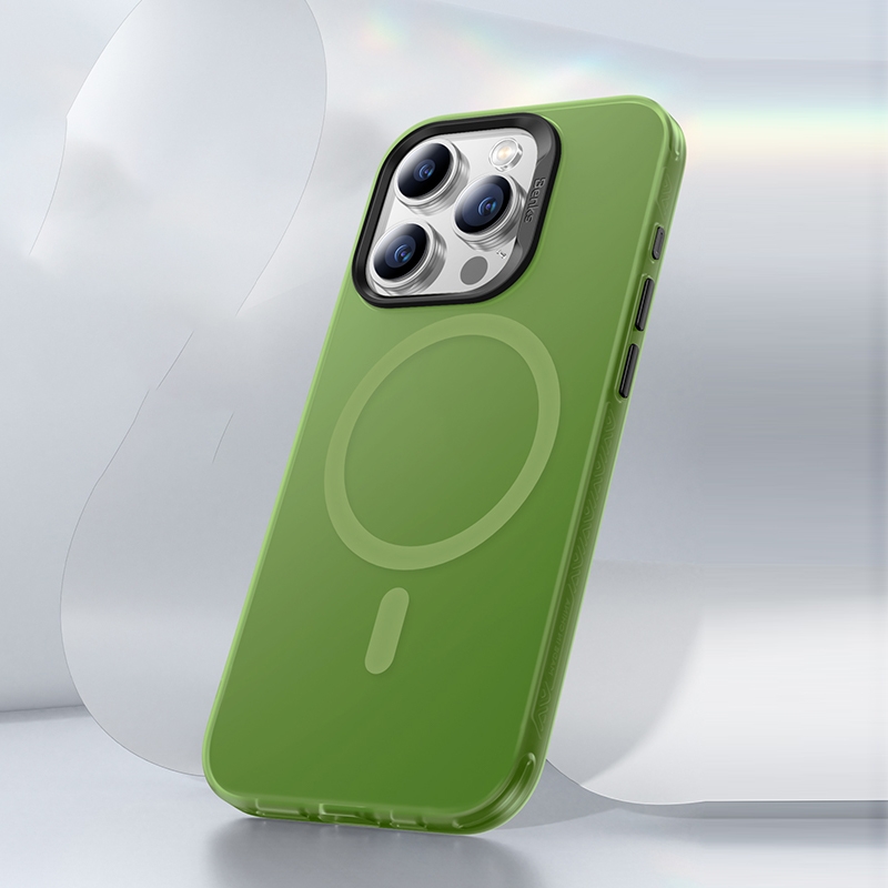 For iPhone 15 Pro Benks Light Sand Series MagSafe Magnetic Shockproof Phone Case(Green) - Shopkiz.com