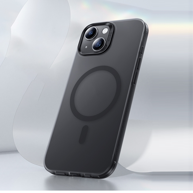 For iPhone 15 Plus Benks Light Sand Series MagSafe Magnetic Shockproof Phone Case(Black) - Shopkiz.com