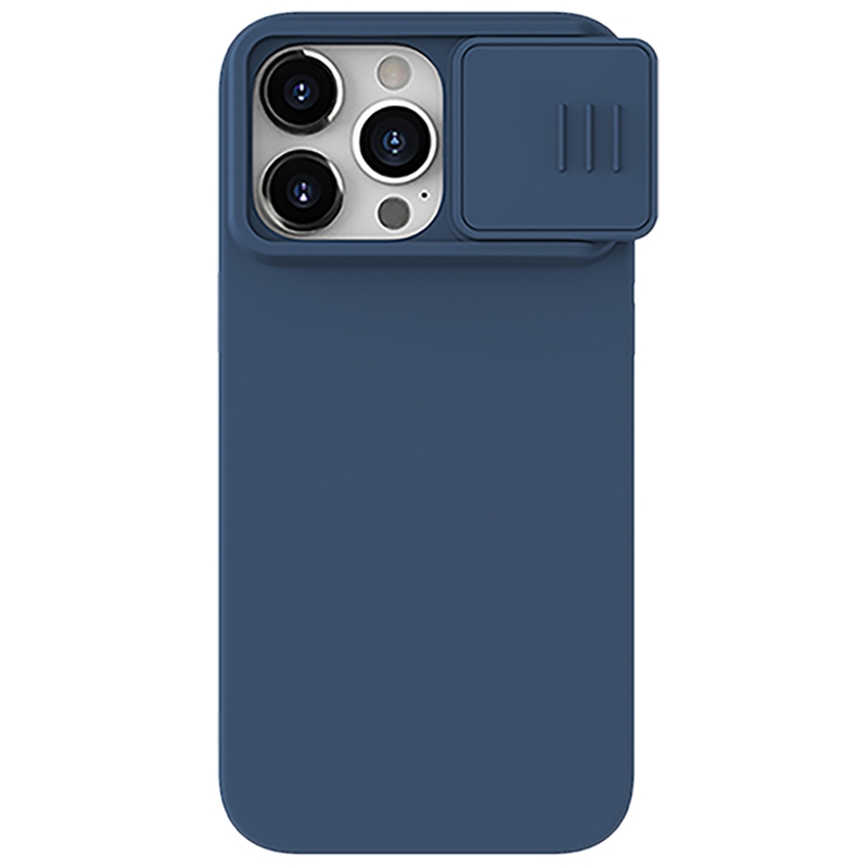 For iPhone 15 Pro NILLKIN CamShield MagSafe Liquid Silicone Phone Case(Blue) - Shopkiz.com