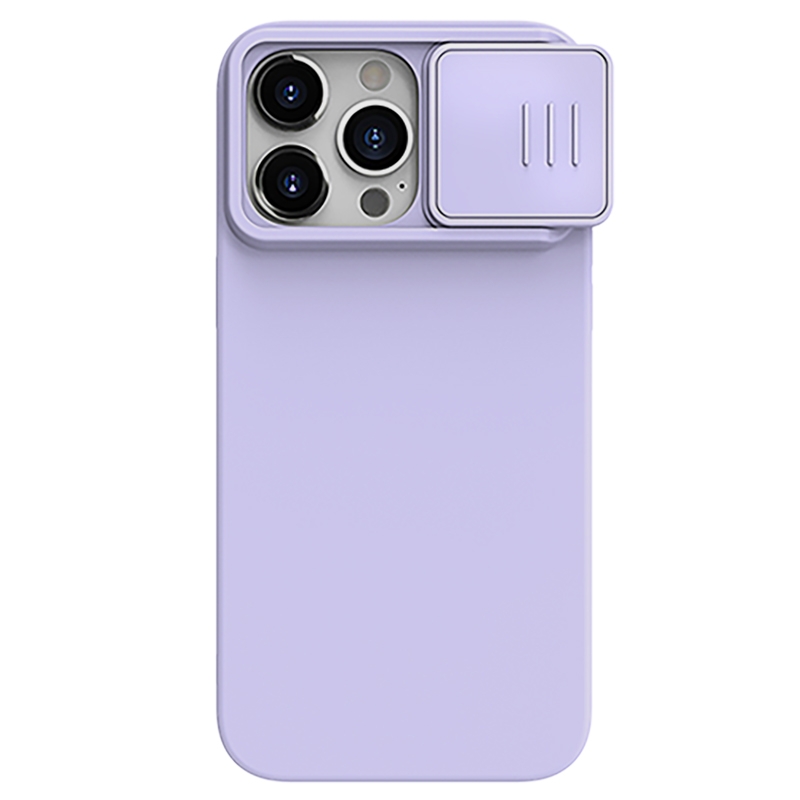 For iPhone 15 Pro NILLKIN CamShield MagSafe Liquid Silicone Phone Case(Purple) - Shopkiz.com