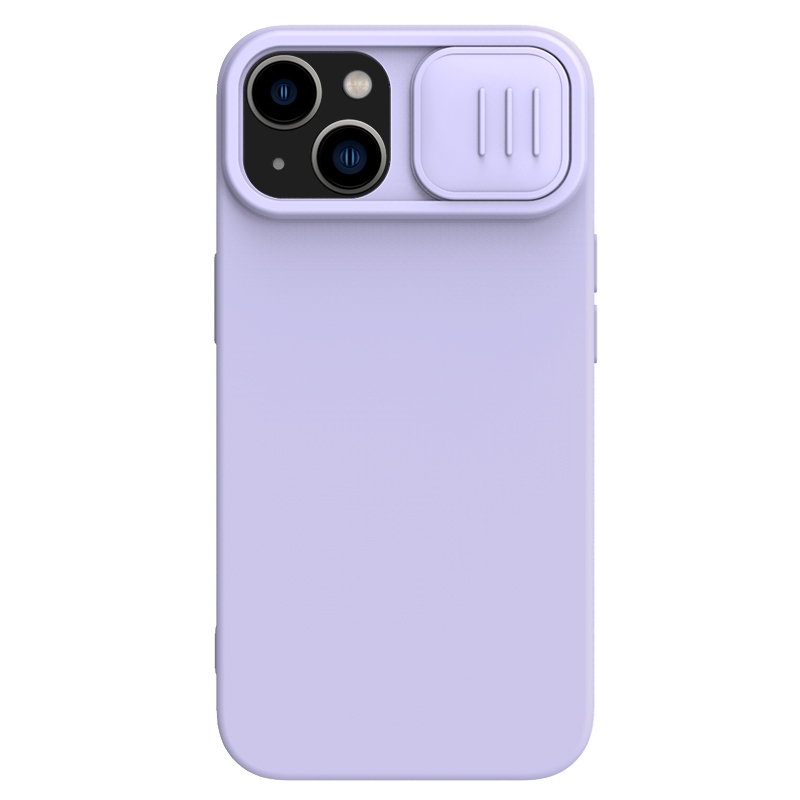 For iPhone 15 Plus NILLKIN CamShield Liquid Silicone Phone Case(Purple) - Shopkiz.com