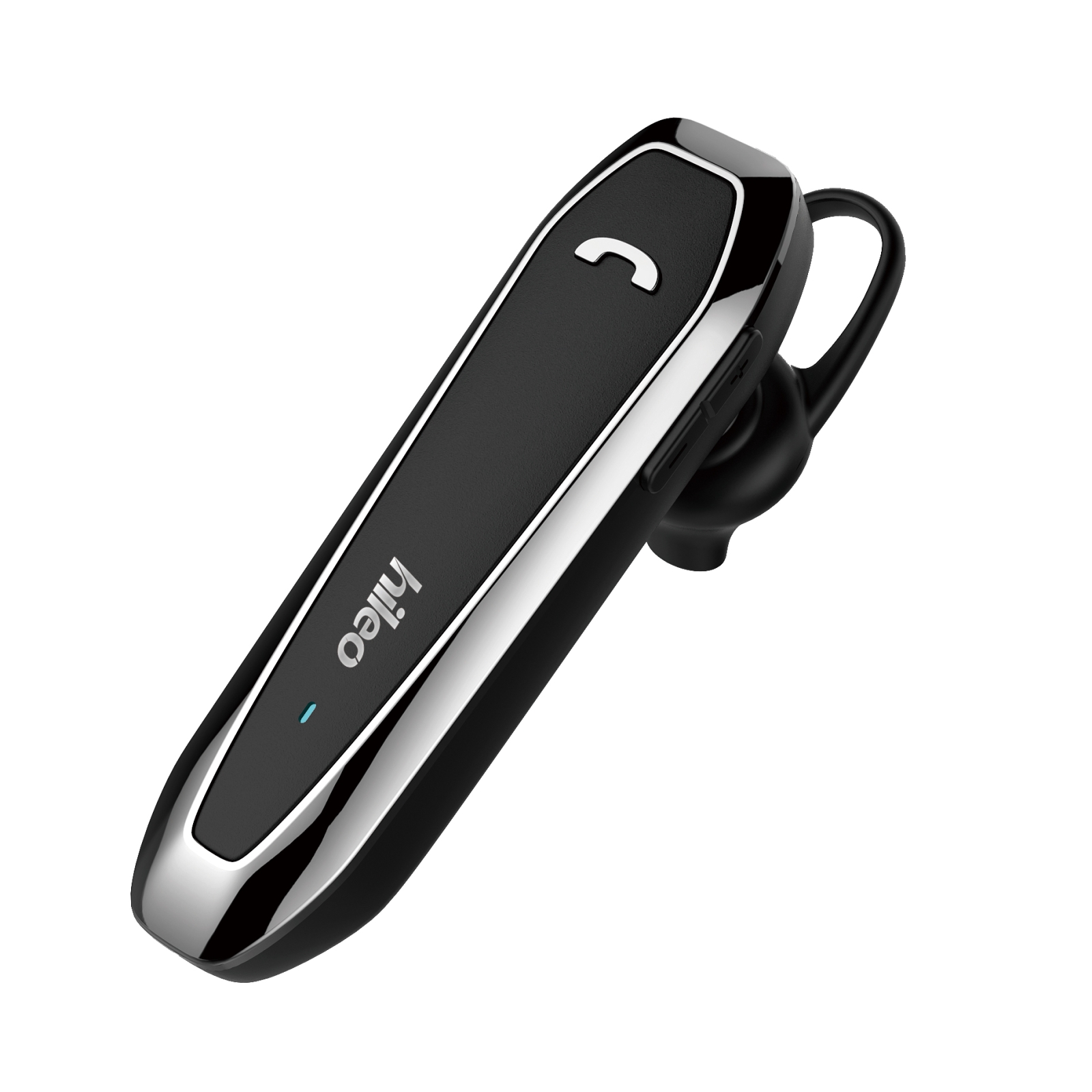 Hileo Hi6 Wireless Single Ear Hook Handsfree Call Noise Reduction In-ear Sports Earphone(Gun Color) - Shopkiz.com