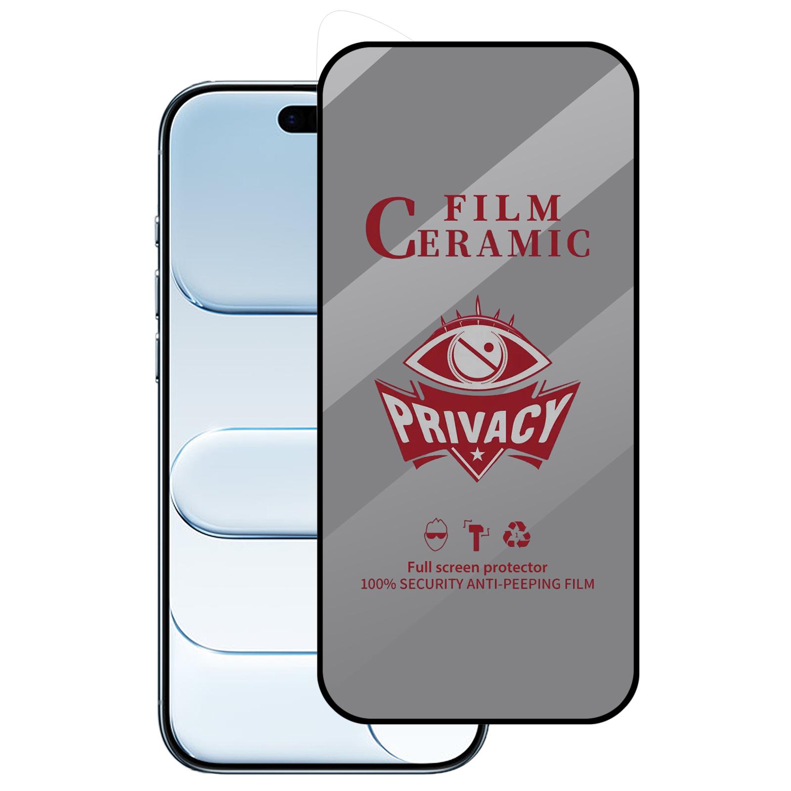For iPhone Air Full Coverage HD Privacy Ceramic Film - Shopkiz.com