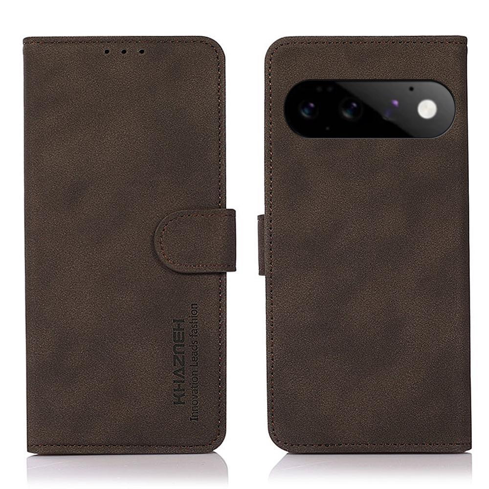For Google Pixel 11 KHAZNEH Matte Texture Leather Phone Case(Brown) - Shopkiz.com