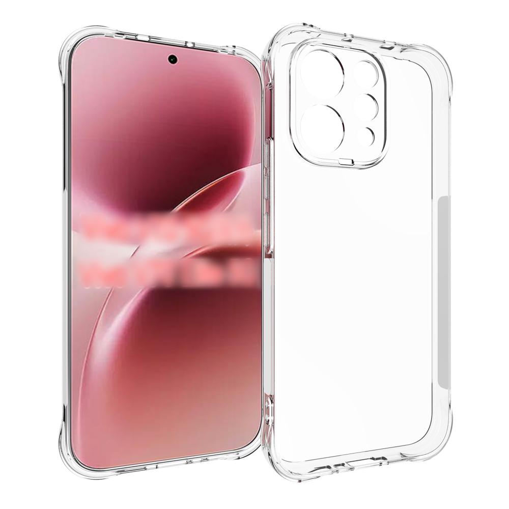 For vivo V70 5G / V70 Elite 5G Shockproof Non-slip Thickening TPU Phone Case(Transparent) - Shopkiz.com