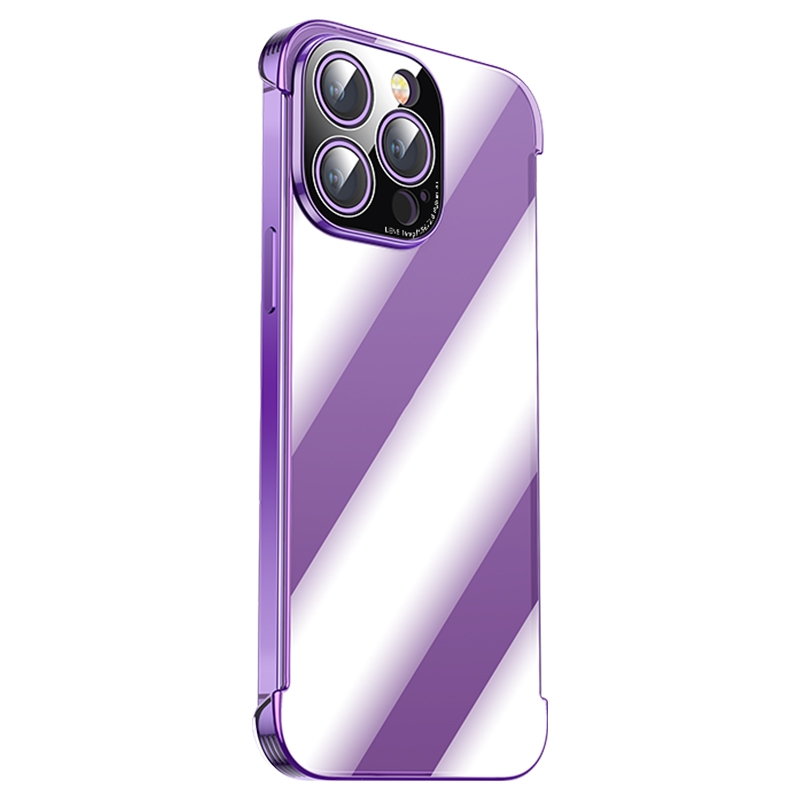 For iPhone 15 Pro Max Shockproof Frameless Phone Case(Transparent) - Shopkiz.com
