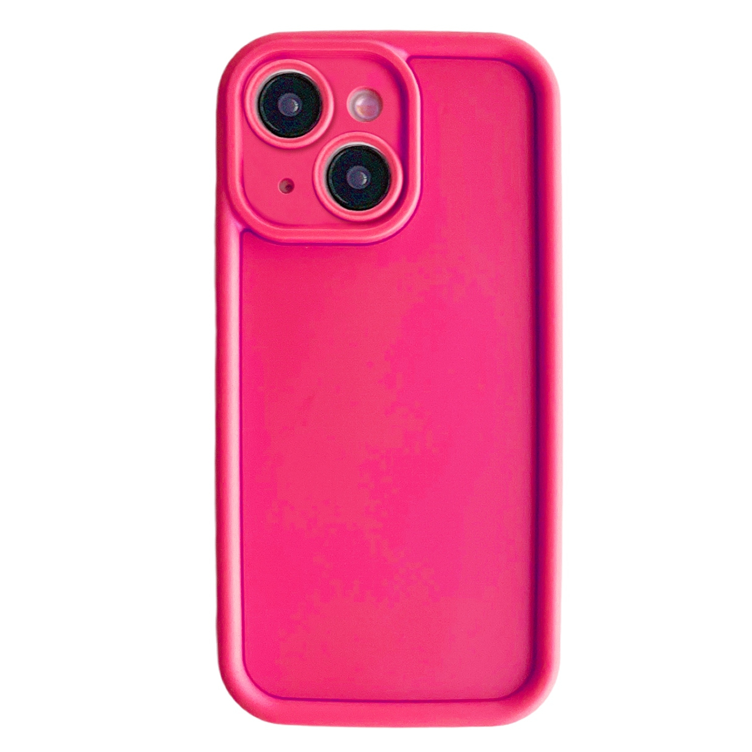 For iPhone 14 Fine Hole Shockproof Frame Frosted TPU Phone Case(Rose Red) - Shopkiz.com