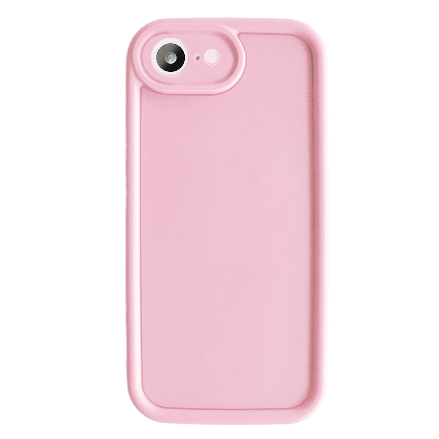 For iPhone SE 2022 / 2020 / 8 / 7 Fine Hole Shockproof Frame Frosted TPU Phone Case(Pink) - Shopkiz.com