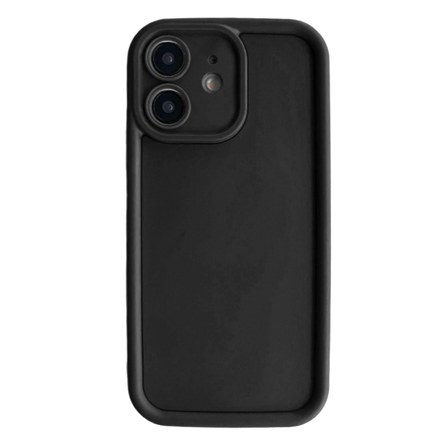 For iPhone 12 Fine Hole Shockproof Frame Frosted TPU Phone Case(Black) - Shopkiz.com