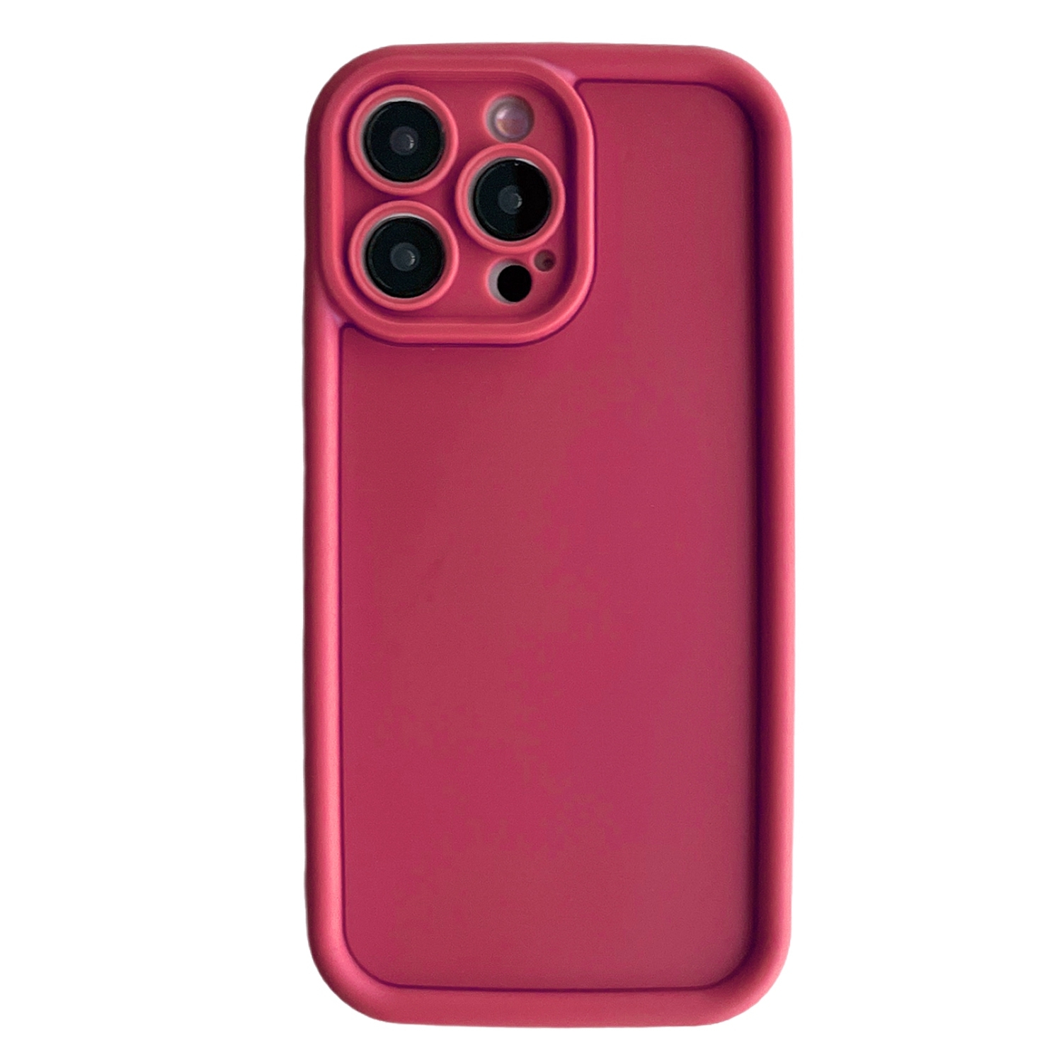 For iPhone 12 Pro Fine Hole Shockproof Frame Frosted TPU Phone Case(Claret Red) - Shopkiz.com