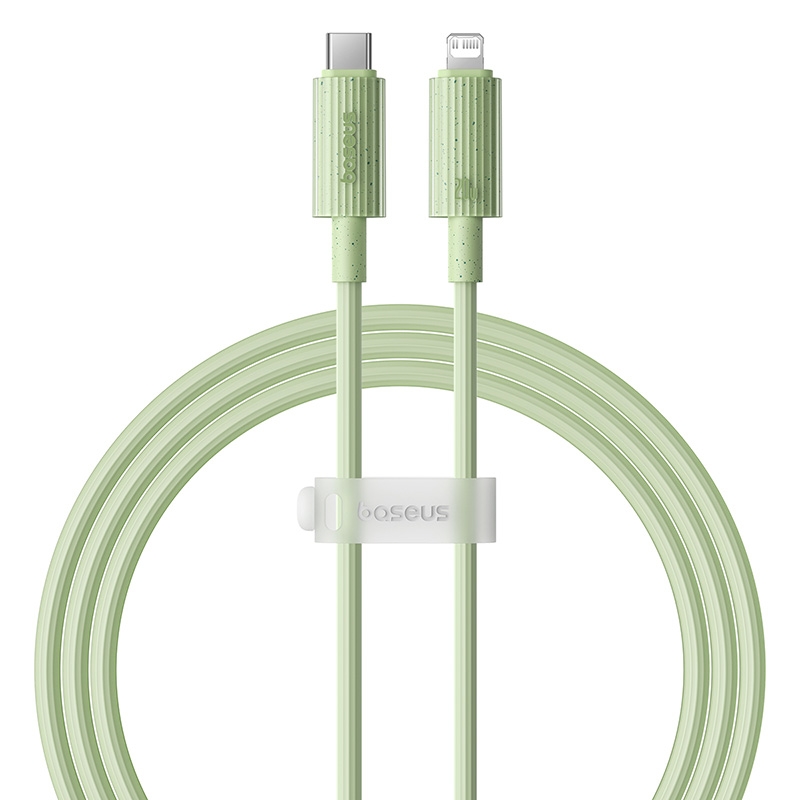 Baseus USB-C / Type-C to 8 Pin 20W Fast Charging Data Cable, Cable Length:1m(Green) - Shopkiz.com