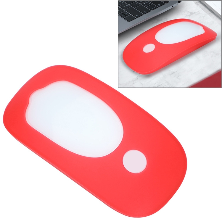 For Apple Magic Mouse 1 / 2 Mouse Silicone Protective Case(Red) - Shopkiz.com