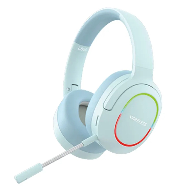 L800 Foldable ENC Noise Reduction Wireless Gaming Headset with Microphone(Blue) - Shopkiz.com