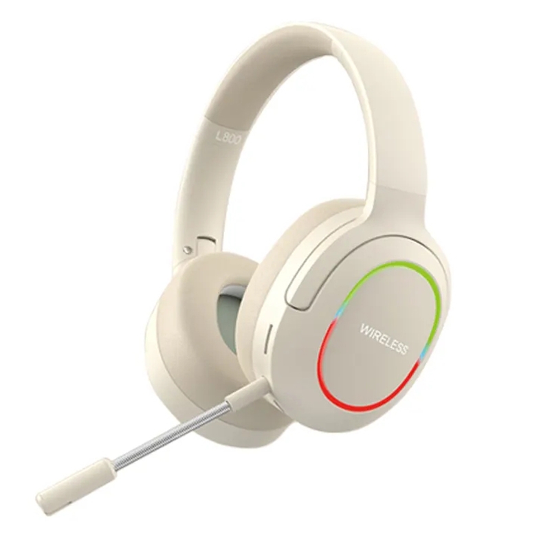 L800 Foldable ENC Noise Reduction Wireless Gaming Headset with Microphone(Khaki) - Shopkiz.com