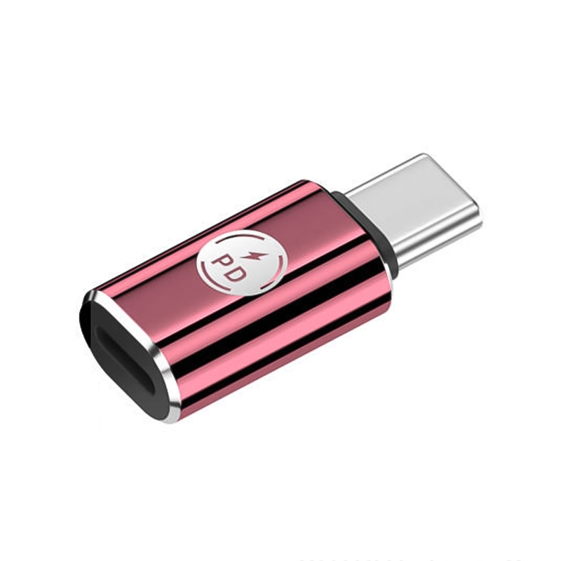 PD27W USB-C / Type-C to 8 Pin Adapter(Rose Red) - Shopkiz.com