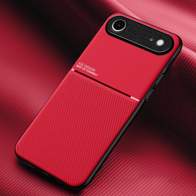 For iPhone Air Classic Tilt Strip Grain Magnetic Shockproof PC + TPU Phone Case(Green) - Shopkiz.com