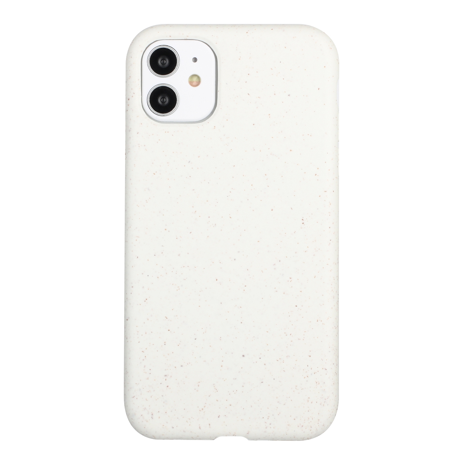 For iPhone 12 Wheat Straw Material + TPU Phone Case(White) - Shopkiz.com