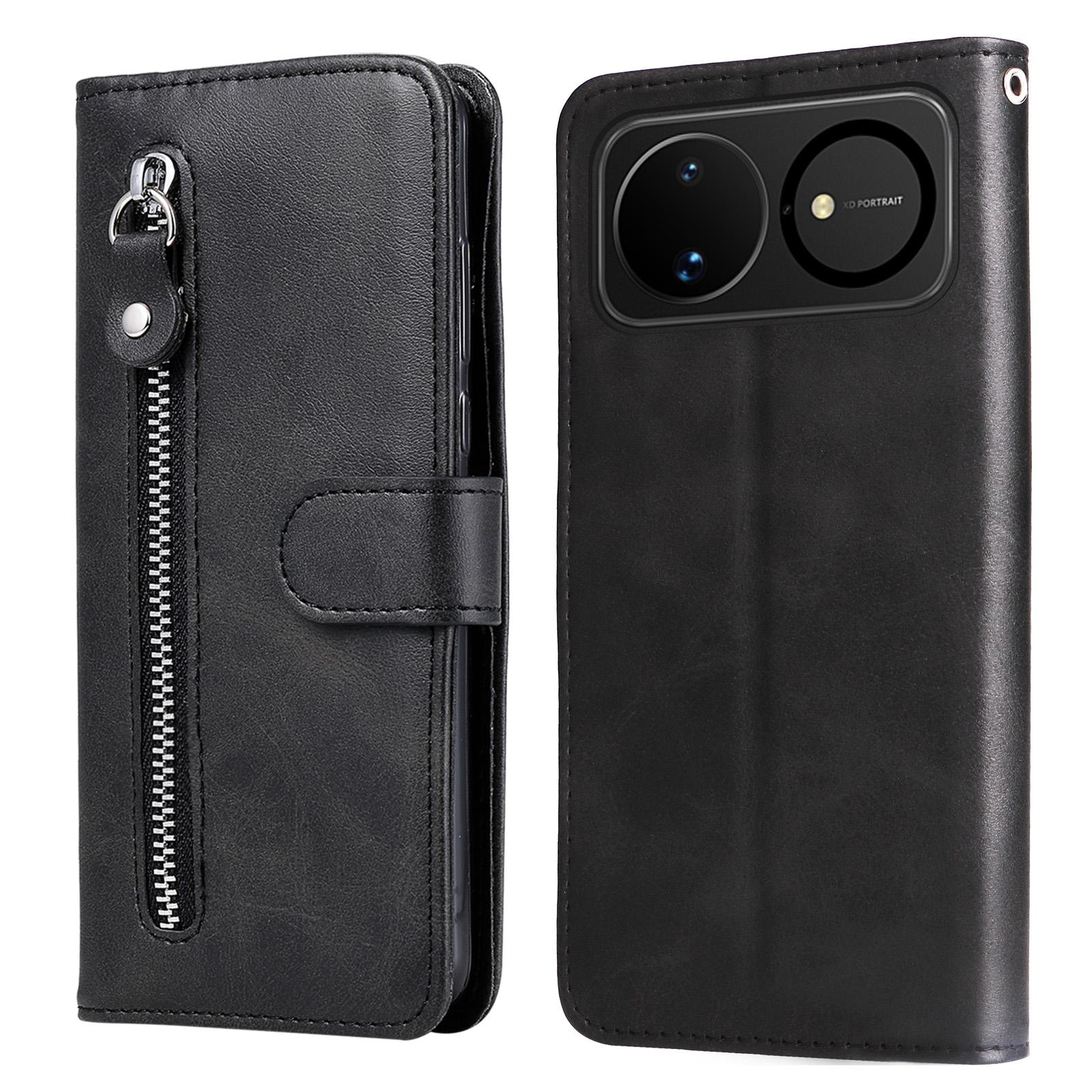 For Huawei nova 16 Fashion Calf Texture Zipper Leather Phone Case(Black) - Shopkiz.com