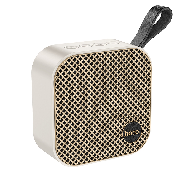 hoco HC22 Auspicious Outdoor Bluetooth 5.2 Speaker Support TF Card / FM / TWS(White) - Shopkiz.com