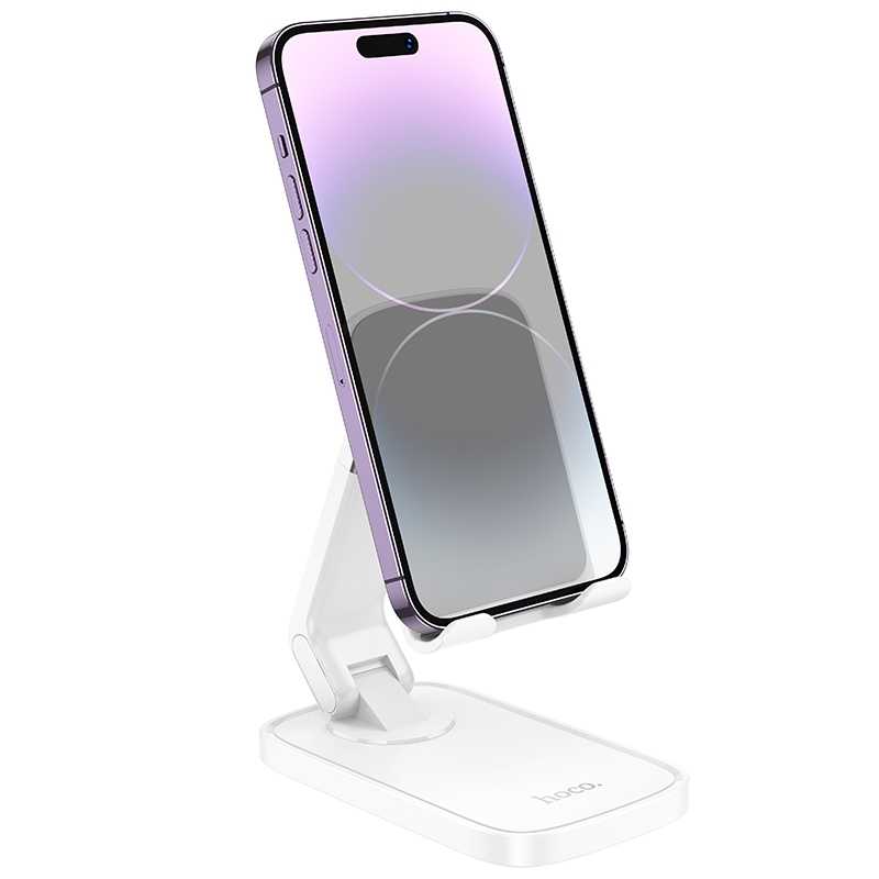 hoco HD8 Blackfish Folding Desktop Phone Holder(White) - Shopkiz.com
