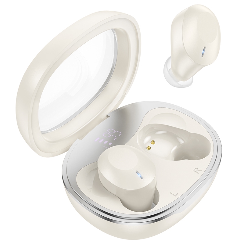 hoco EQ3 True Wireless Bluetooth Earphone(Beige) - Shopkiz.com