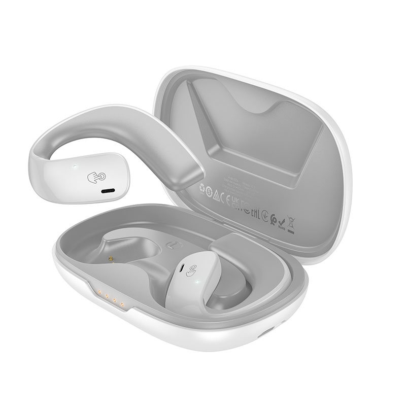 hoco EQ4 Air Conduction TWS Wireless Bluetooth Earphone(White) - Shopkiz.com