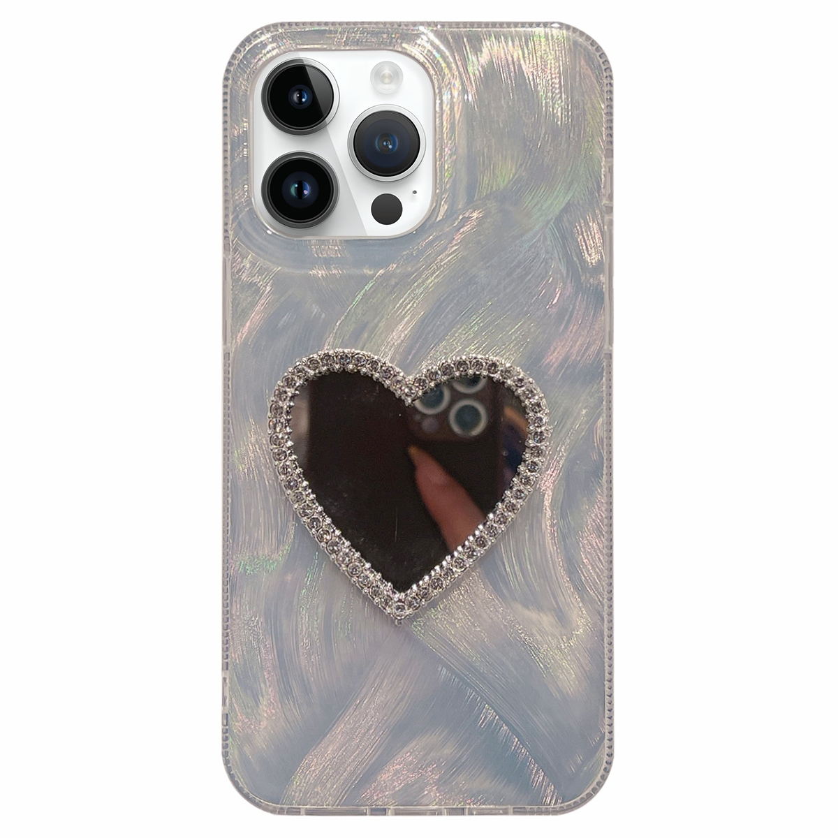 For iPhone 14 Pro Dual-sided IMD PC + TPU Phone Case with Mirror - Shopkiz.com