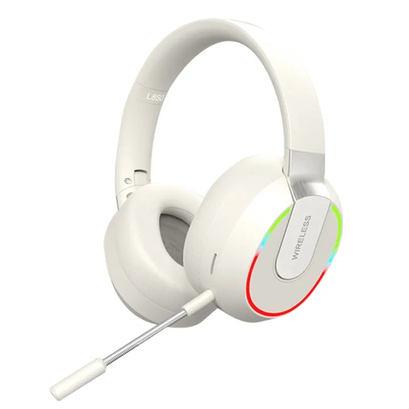 L850 Foldable ENC Noise Reduction Wireless Bluetooth Earphone with Microphone(White) - Shopkiz.com