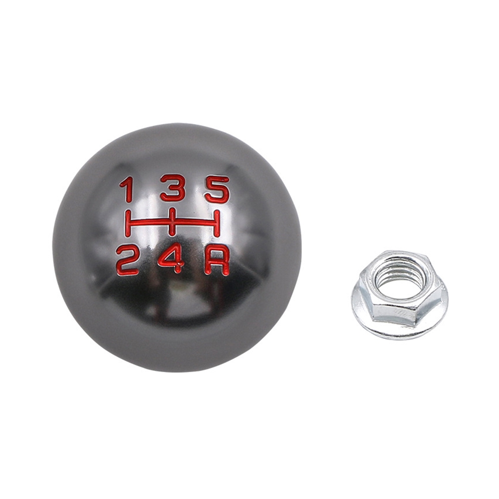For Honda Series Metal Gear Head Car Modified Gear Stick Shift Knob, Style:5 Speed(Grey) - Shopkiz.com