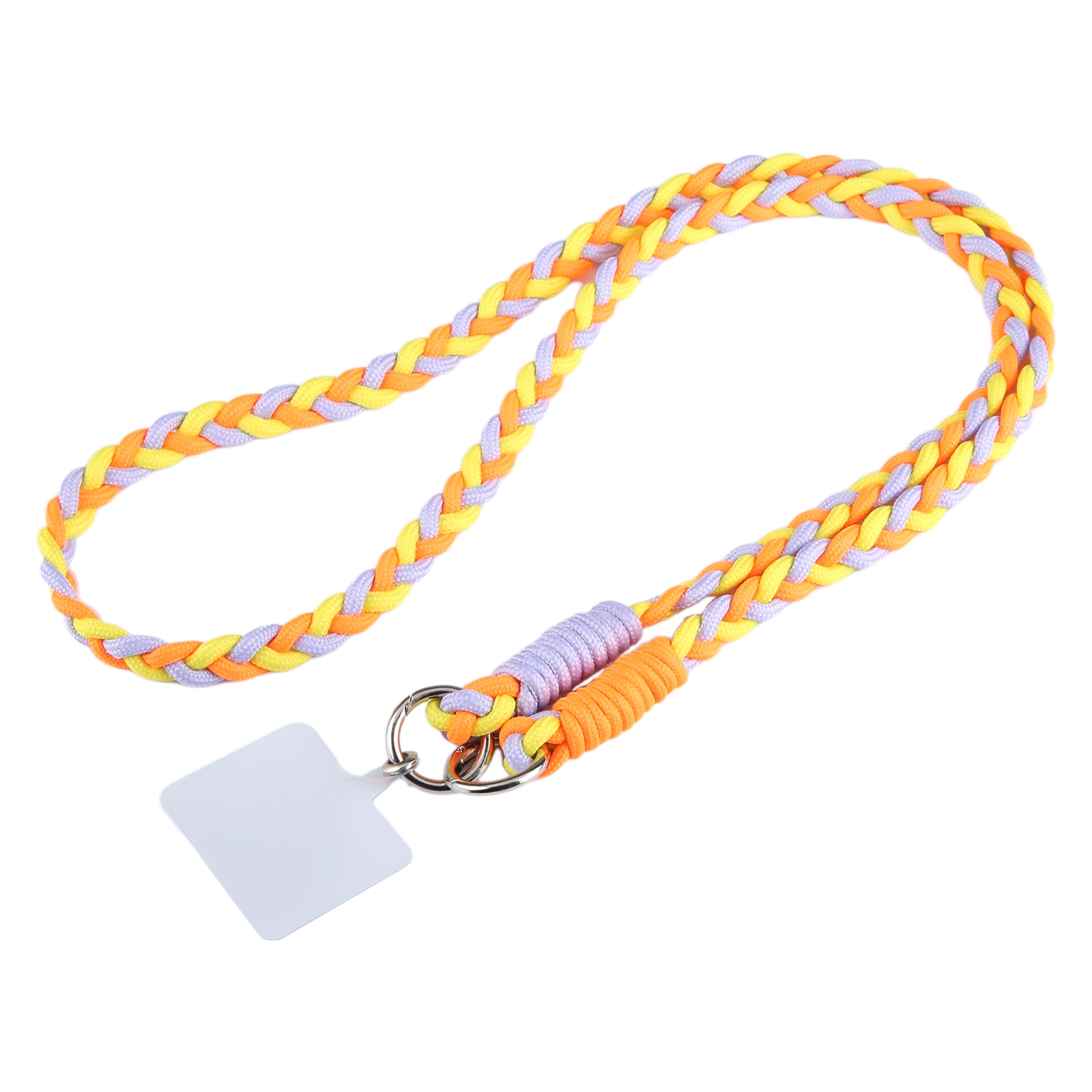 Universal Phone Three Strand Long Lanyard(Orange Yellow Purple) - Shopkiz.com