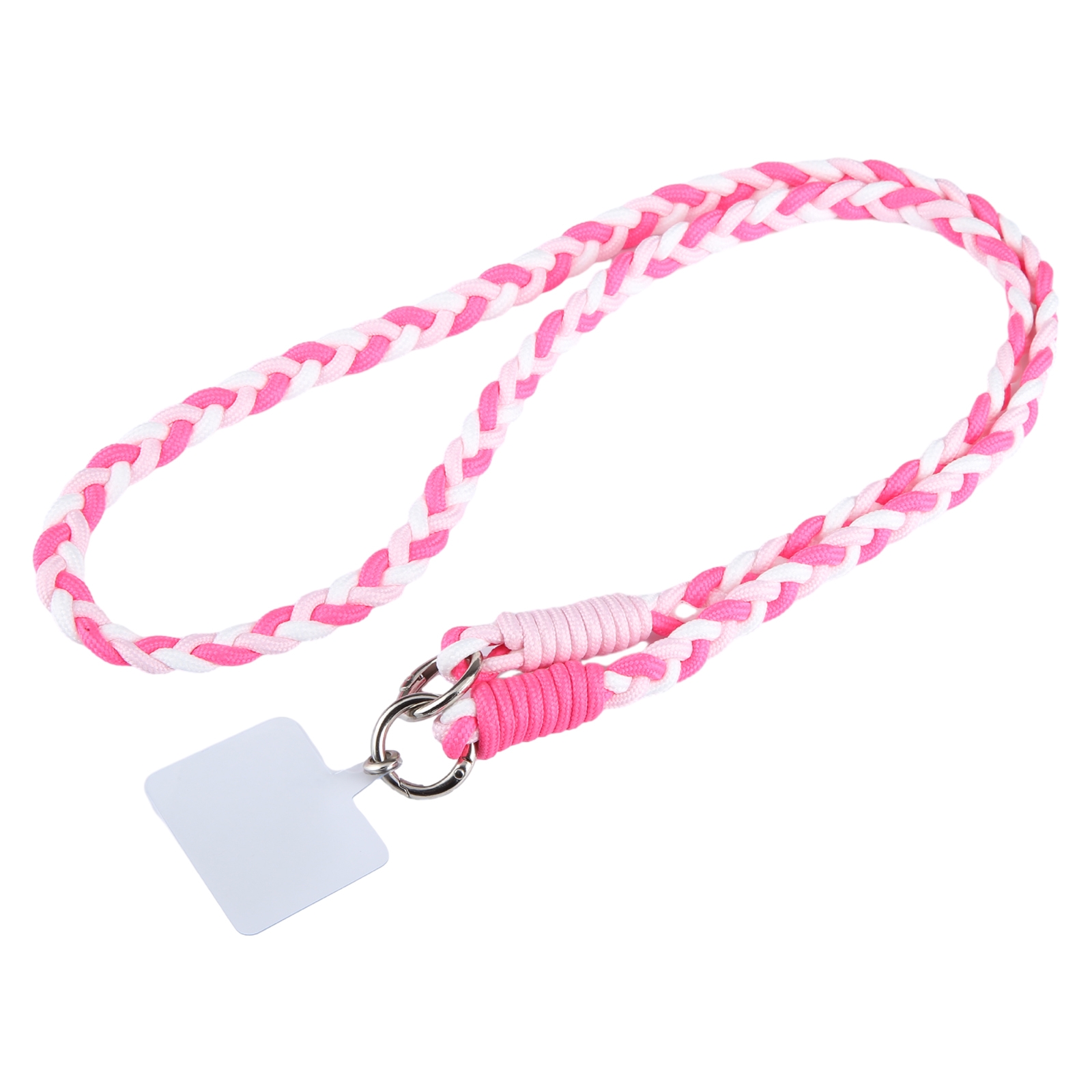 Universal Phone Three Strand Long Lanyard(White Rose Red Pink) - Shopkiz.com
