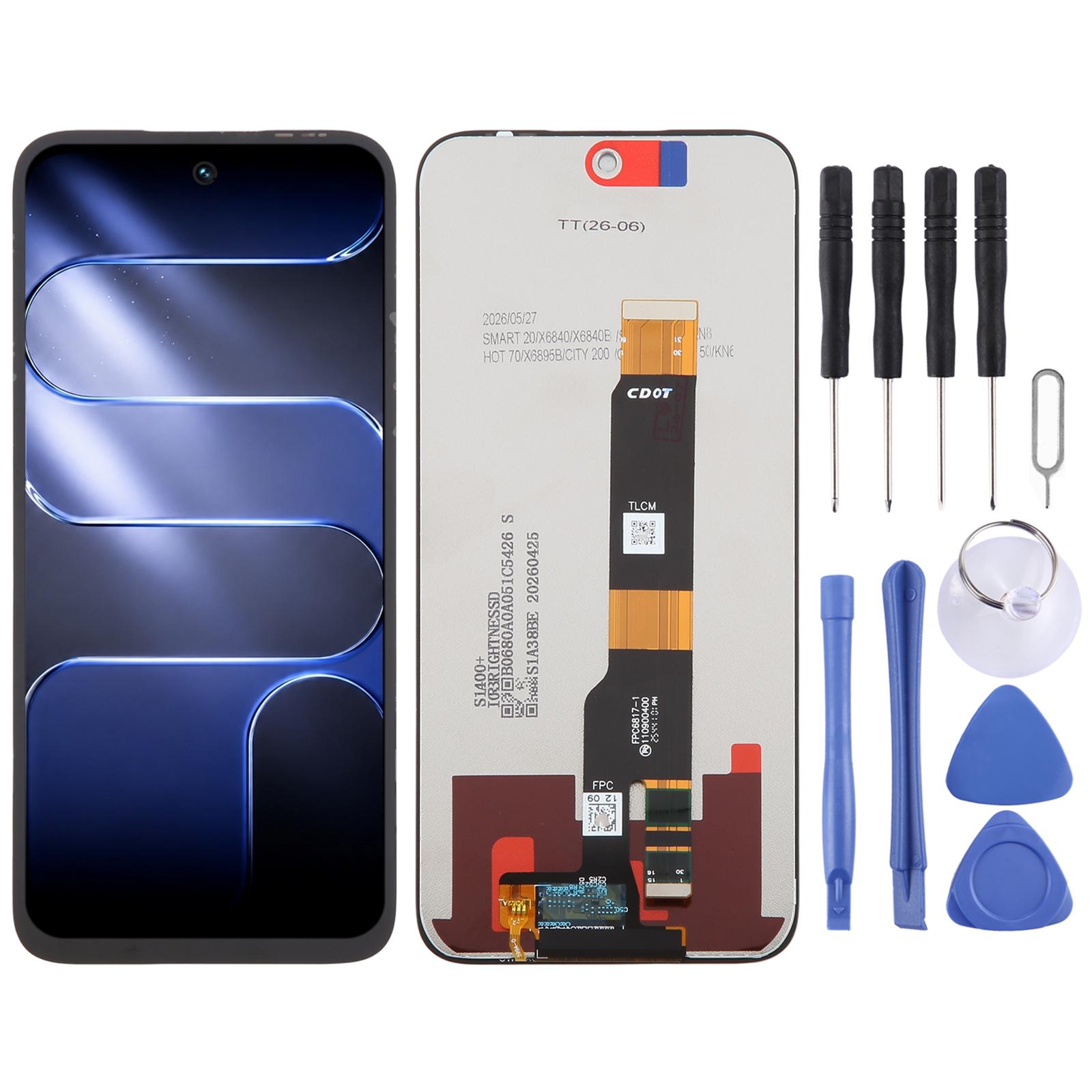 For Tecno Spark 50 4G KN6 OEM LCD Screen with Digitizer Full Assembly - Shopkiz.com