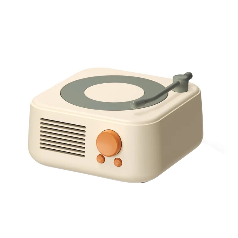 X17 Vintage Phonograph Record Player Wireless Bluetooth Music Speaker(Beige) - Shopkiz.com