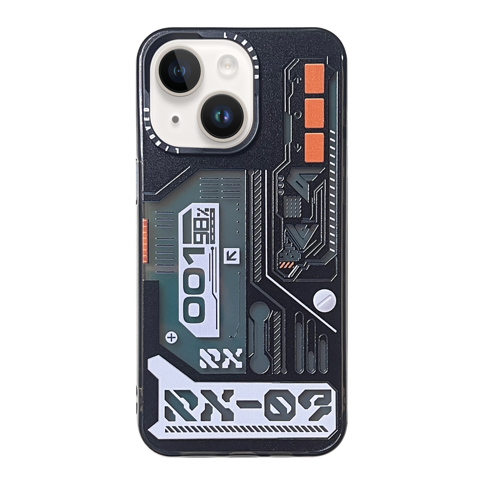For iPhone 14 Mecha Circuit Board Pattern Phone Case(Black) - Shopkiz.com