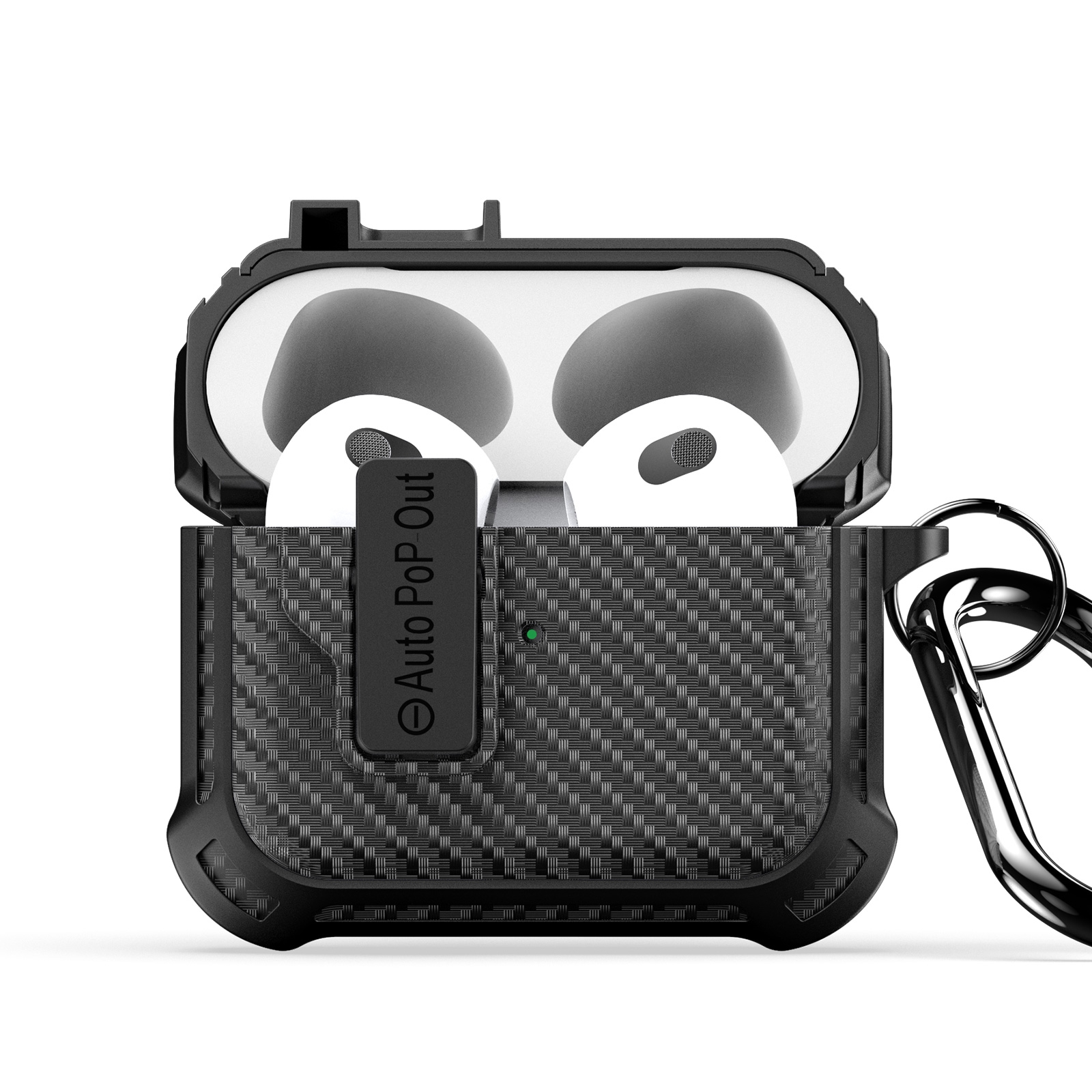 For AirPods 3 DUX DUCIS PECI Series Earbuds Box Protective Case(Black) - Shopkiz.com