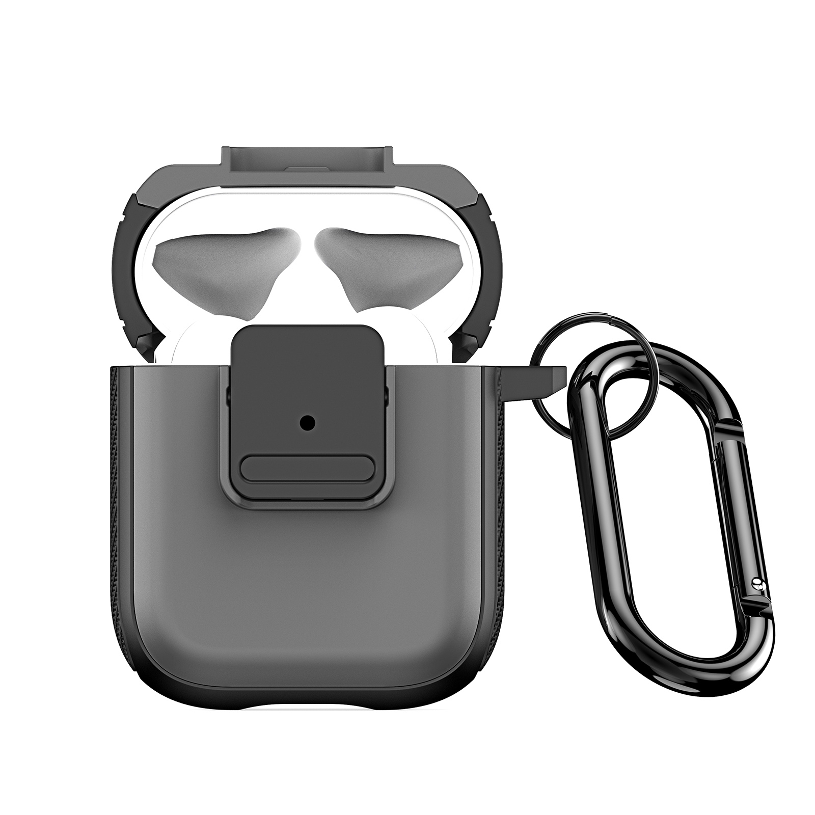 For AirPods 2 / 1 DUX DUCIS PECJ Series Earbuds Box Protective Case(Grey) - Shopkiz.com