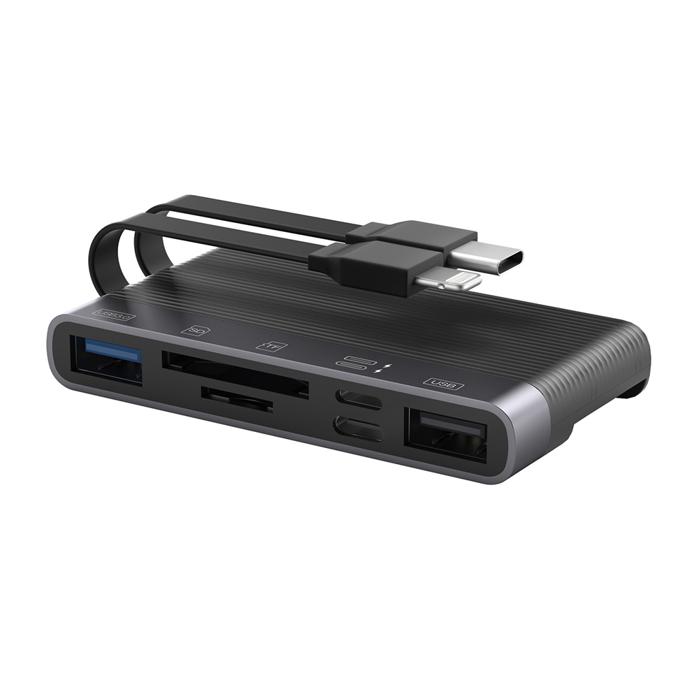 NK-1048HD 6 in 1 Multifunctional Docking Station(Black) - Shopkiz.com
