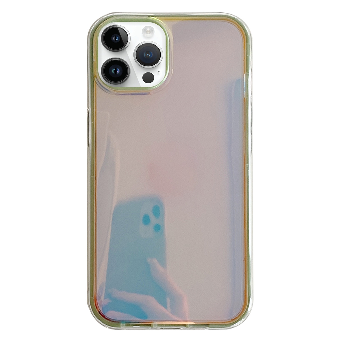 For iPhone 13 Pro Max Electroplated Aurora TPU + PC Phone Case(Green) - Shopkiz.com