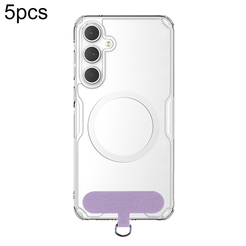 5pcs Universal Phone Lanyard Strap Patch Gasket(Purple) - Shopkiz.com