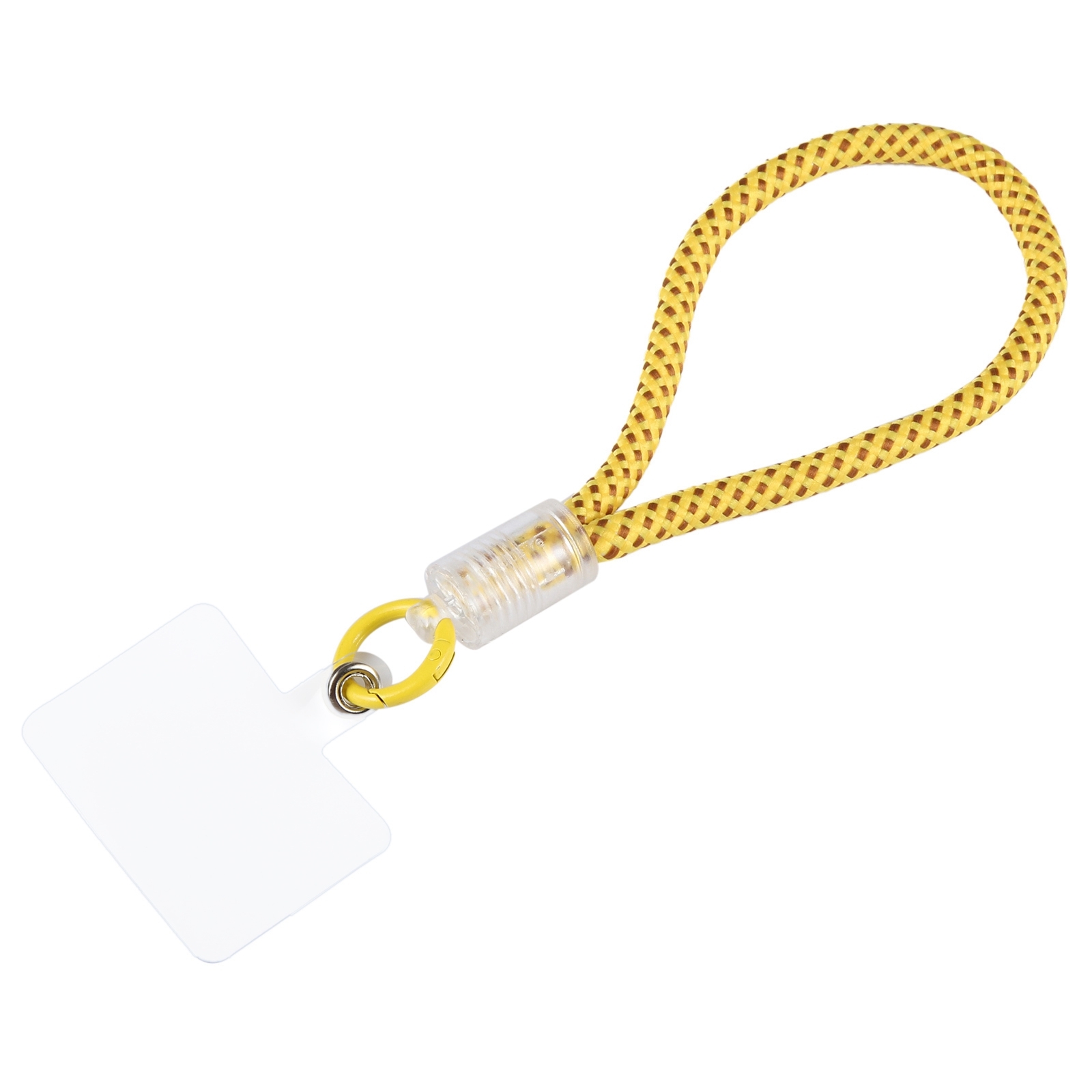 Plastic Buckle Round Twist Rope Short Lanyard(Yellow) - Shopkiz.com