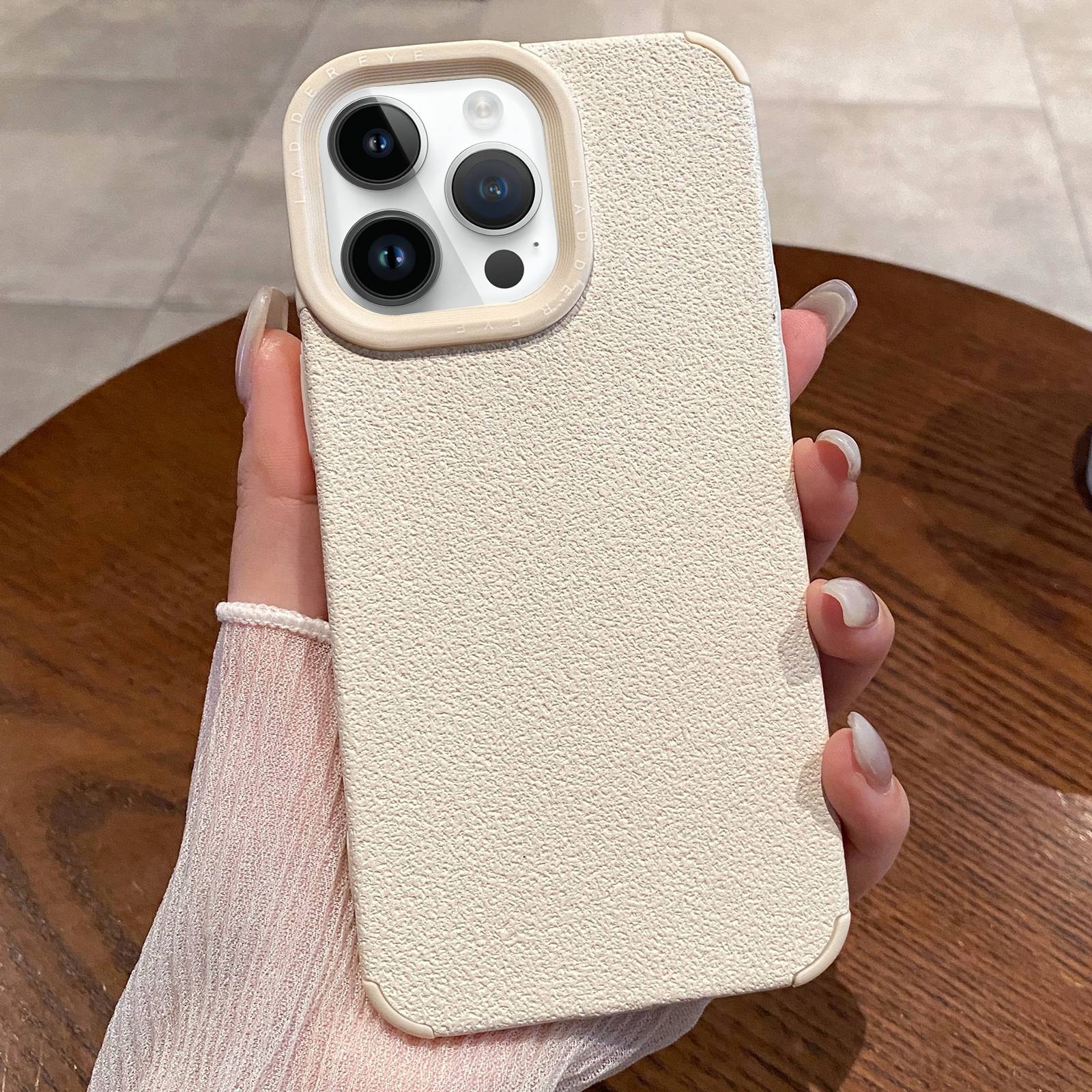 For iPhone 13 Pro Max Creative Lunar Craters TPU Full Coverage Shockproof Phone Case(White) - Shopkiz.com
