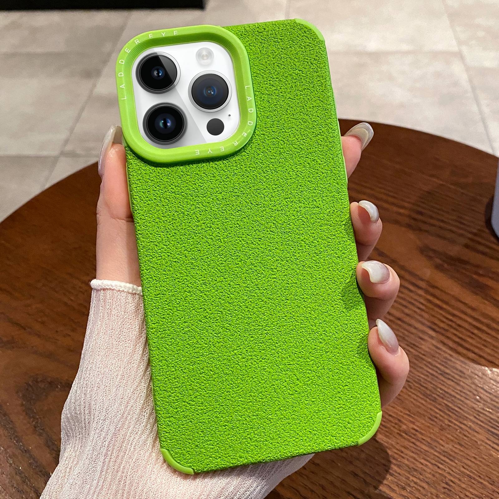 For iPhone 12 Pro Max Creative Lunar Craters TPU Full Coverage Shockproof Phone Case(Green) - Shopkiz.com