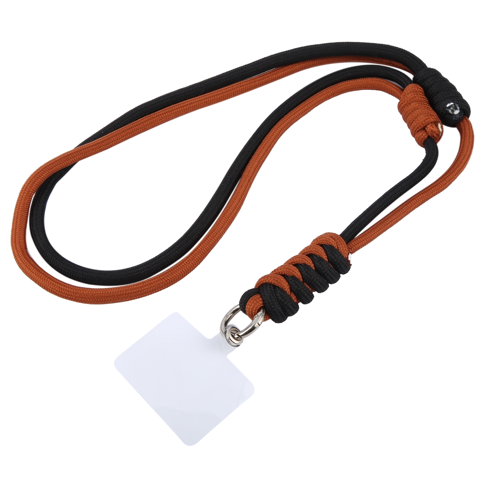 Two-color Adjustable Crossbody Mobile Phone Long Lanyard(Black Brown) - Shopkiz.com