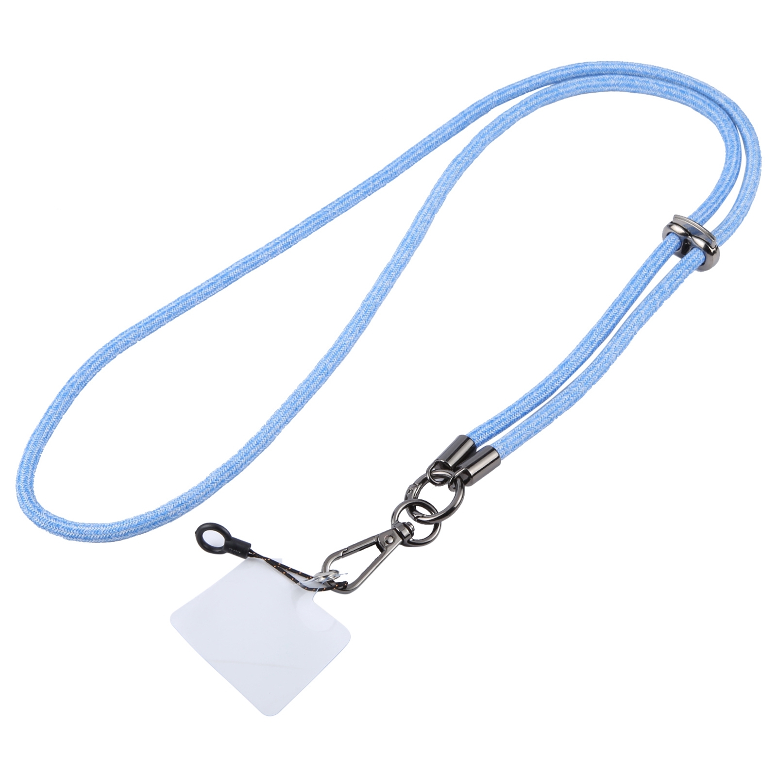 Flash Buckle Crossbody Mobile Phone Long Lanyard(Blue White) - Shopkiz.com