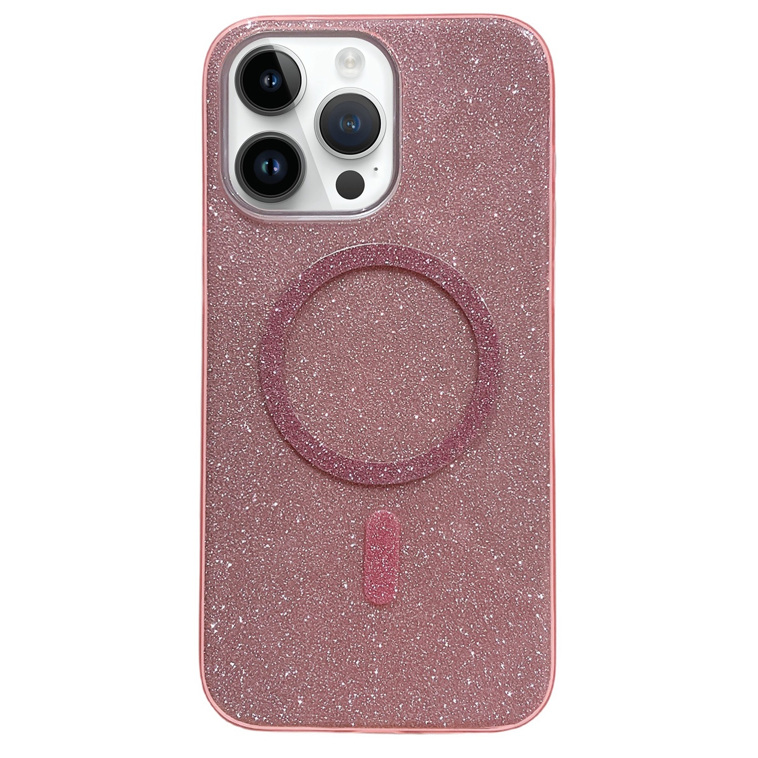 For iPhone 11 Pro Glitter MagSafe Magnetic TPU Phone Case(Pink) - Shopkiz.com
