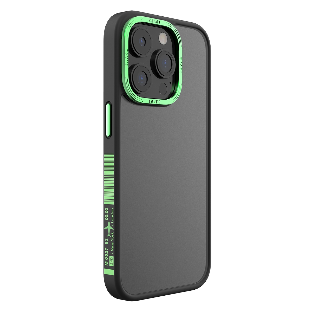 For iPhone 14 Pro Max TGVIS Vibrant Series Fashion Frame Phone Case(Black) - Shopkiz.com