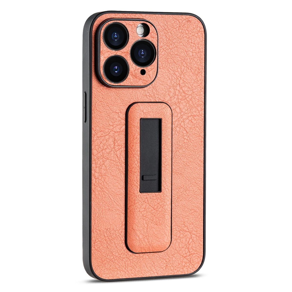 For iPhone 11 Pro PU Leather Push-pull Bracket Shockproof Phone Case(Orange) - Shopkiz.com